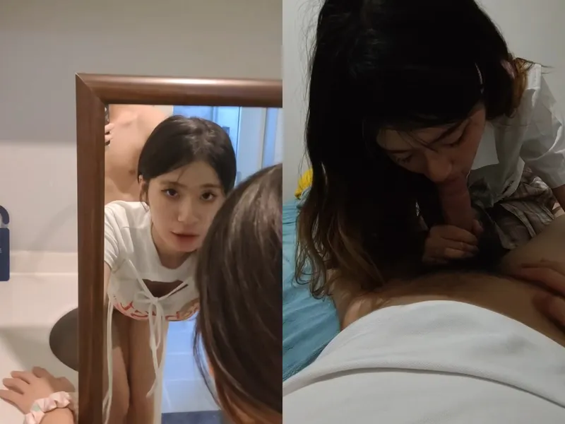 Chị thiên thần doggy trước gương sướng tê người